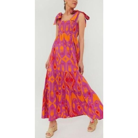 TUCKERNUCK Sheridan French Kelly Dress in sunset IKAT NWT size Small - Picture 3 of 7